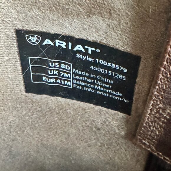 Men's Ariat Brush Creek Mesa Tan with Thunder Brown Tops - 10053579 - Picture 5 of 7